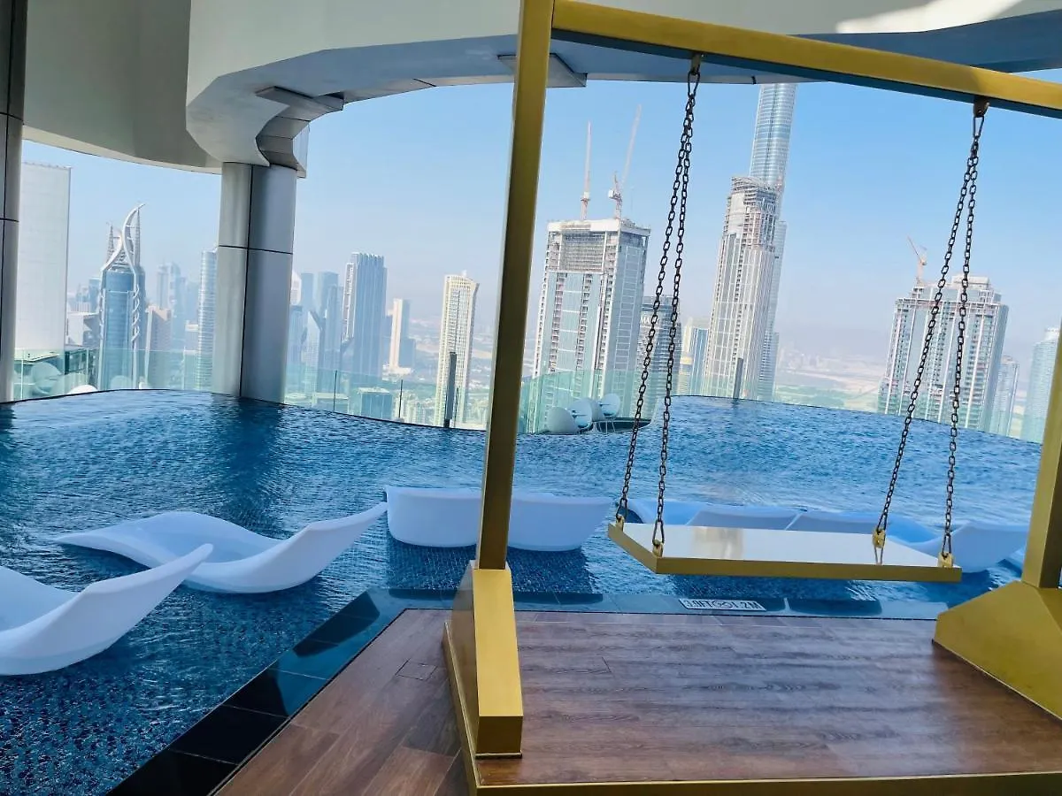 Magical Rooftop Pool In Downtown Dubai With Burj Khalifa & Sea View! アパート